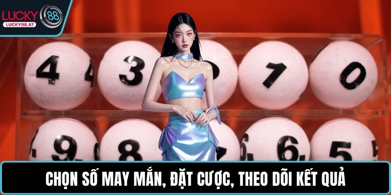 Chọn số may mắn, đặt cược, theo dõi kết quả