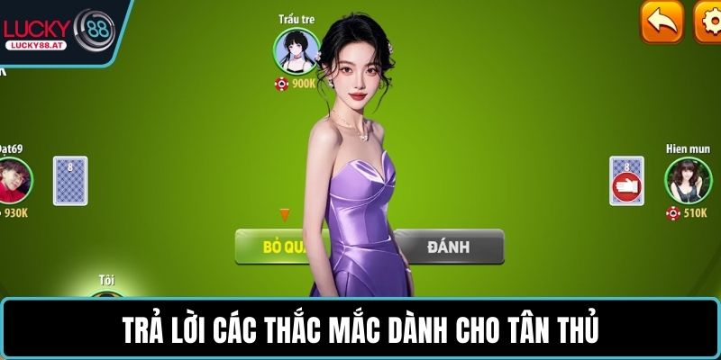 Trả lời các thắc mắc dành cho tân thủ